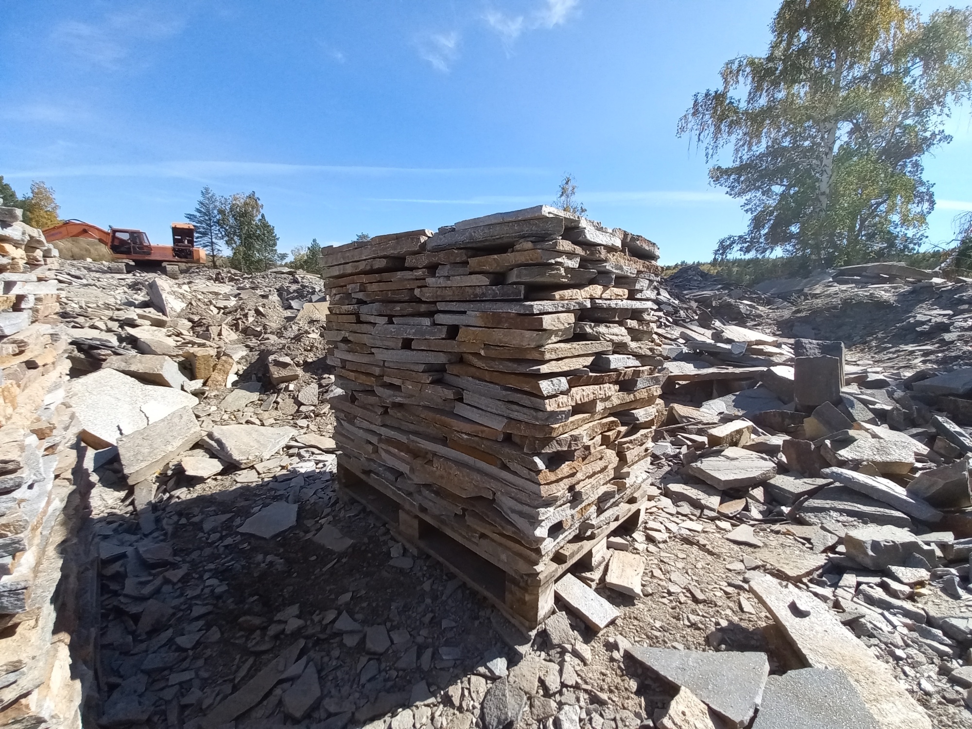 Плитняк златолит серебристый для мощения на бетон купить в Тольятти