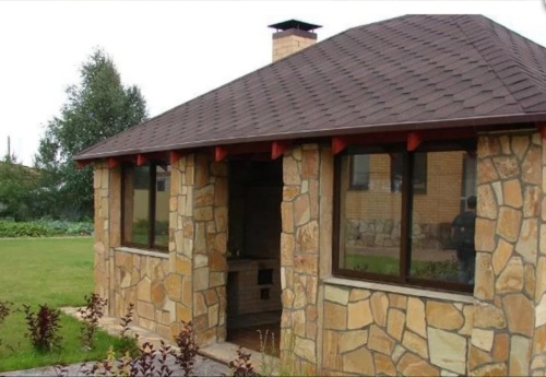 Плитняк златолит жёлтый для фасада 1,5-3 см купить в Тольятти