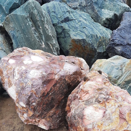 Ландшафтные глыбы красно-фиолетовые 200-1000 килограмм купить в Тольятти