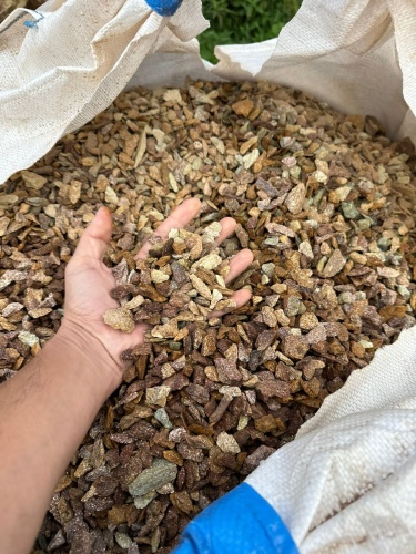 Златолит персиковый декоративная каменная крошка купить в Тольятти