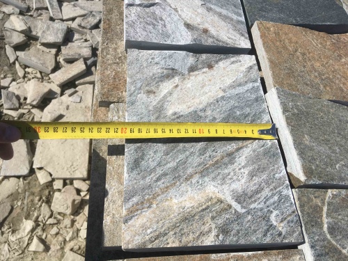 Плитка пилёная златолит Уральский для цоколя, отмостки купить в Тольятти